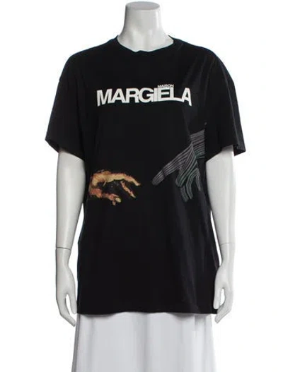 Pre-owned Maison Margiela 2019 Mako Logo T-shirt In Black