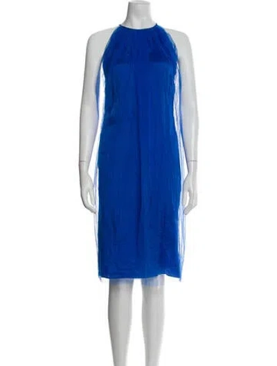 Pre-owned Maison Margiela 2019 Midi Length Dress In Blue