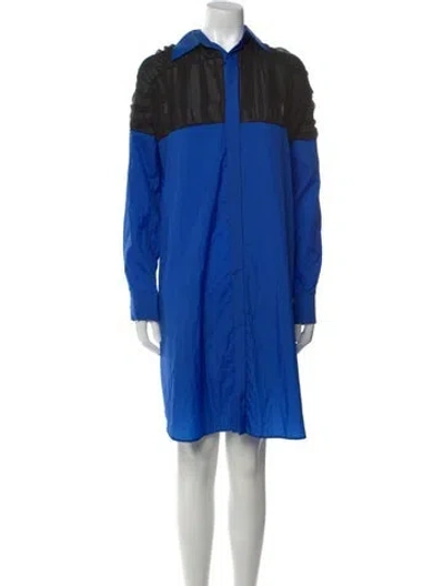 Pre-owned Maison Margiela 2019 Midi Length Dress In Blue