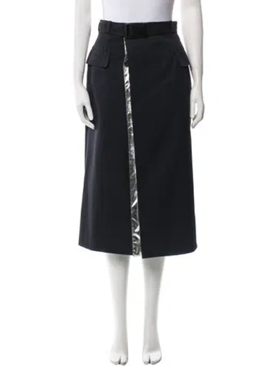 Pre-owned Maison Margiela 2019 Midi Length Skirt In Black