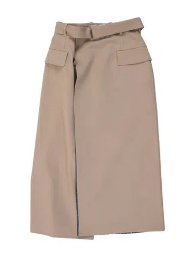 Pre-owned Maison Margiela 2019 Midi Length Skirt In Neutral