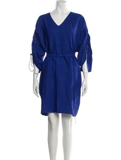 Pre-owned Maison Margiela 2019 Mini Dress In Blue