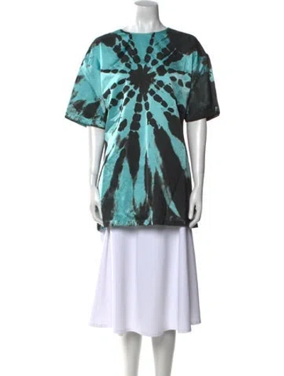 Pre-owned Maison Margiela 2019 Printed Tunic In Blue