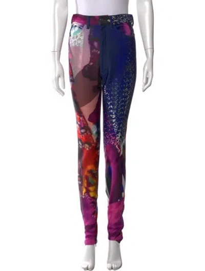 Pre-owned Maison Margiela 2019 Skinny Leg Pants In Purple