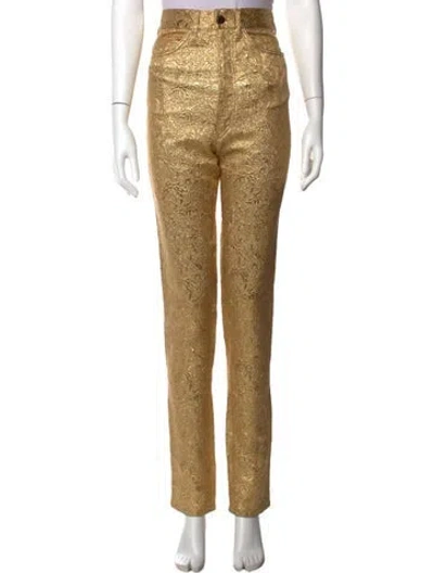 Pre-owned Maison Margiela 2019 Straight Leg Pants W/ Tags In Gold