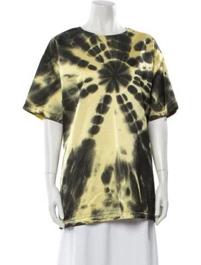 Pre-owned Maison Margiela 2019 Tie-dye Print T-shirt In Yellow