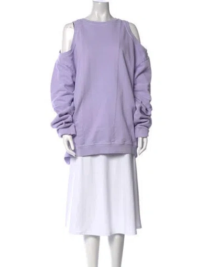 Pre-owned Maison Margiela 2020 Bateau Neckline Sweatshirt In Purple