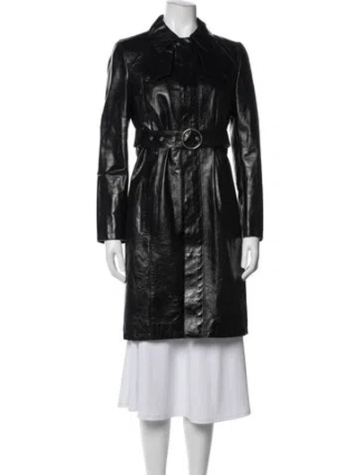 Pre-owned Maison Margiela 2020 Calf Leather Coat In Black