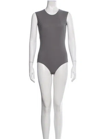 Pre-owned Maison Margiela 2020 Crew Neck Bodysuit In Gray