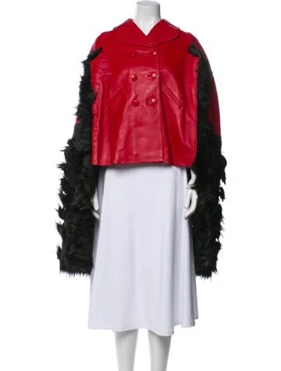 Pre-owned Maison Margiela 2020 Leather Cape W/ Tags In Multi