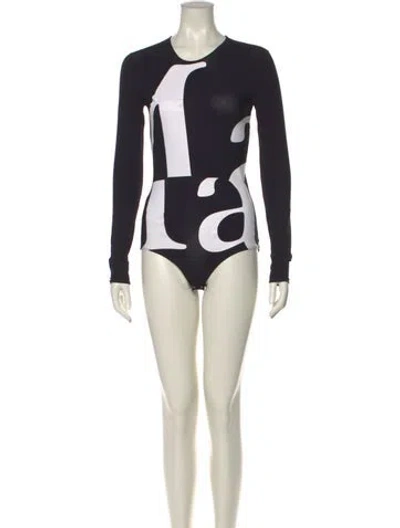 Pre-owned Maison Margiela 2020 Nylon Bodysuit In Black