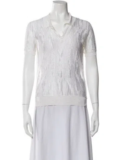 Pre-owned Maison Margiela 2020 Short Sleeve Polo W/ Tags In Neutral