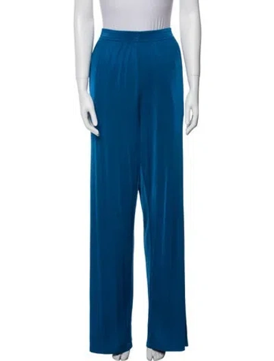 Pre-owned Maison Margiela 2020 Silk Sweatpants In Blue