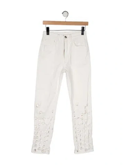 Pre-owned Maison Margiela 2020 Straight Leg Jeans In White