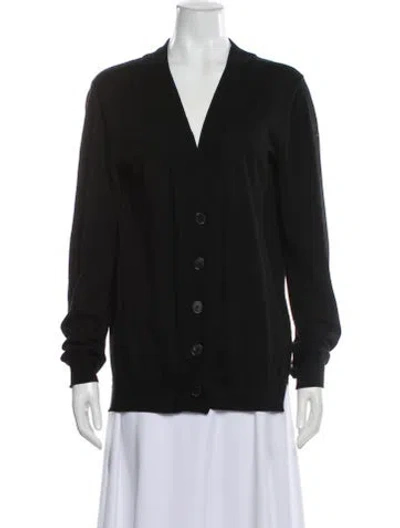 Pre-owned Maison Margiela 2020 V-neck Sweater In Black