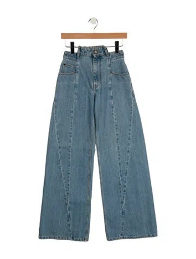 Pre-owned Maison Margiela 2020 Wide Leg Jeans In Blue