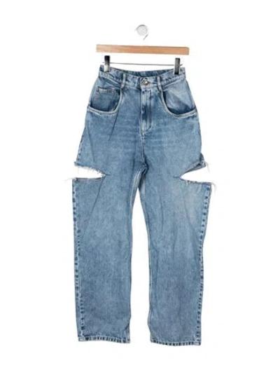 Pre-owned Maison Margiela 2020 Wide Leg Jeans In Blue