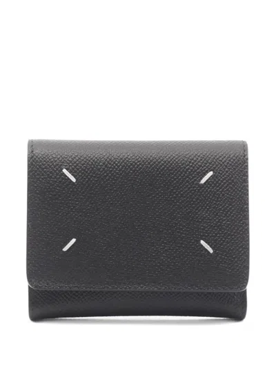 Pre-owned Maison Margiela 2020s Leather Wallet In Black