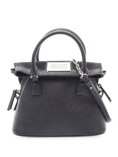 Pre-owned Maison Margiela 2020s Micro 5ac Handbag In Black