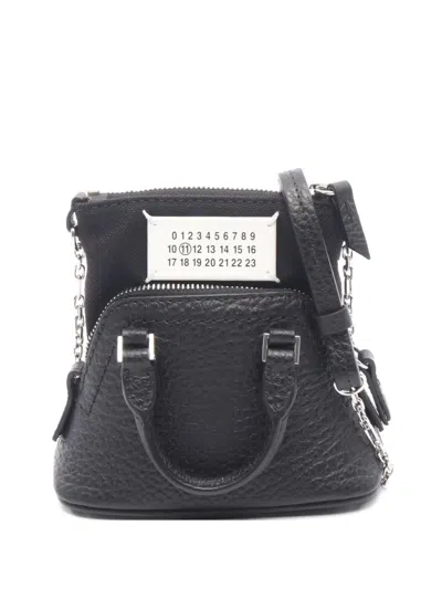 Pre-owned Maison Margiela 2020s Micro 5ac Two-way Handbag In Black