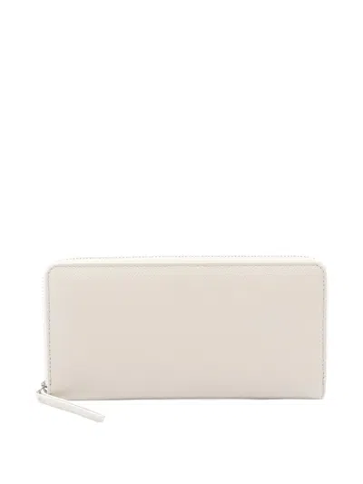 Pre-owned Maison Margiela 2020s Zip-around Wallet In Neutral