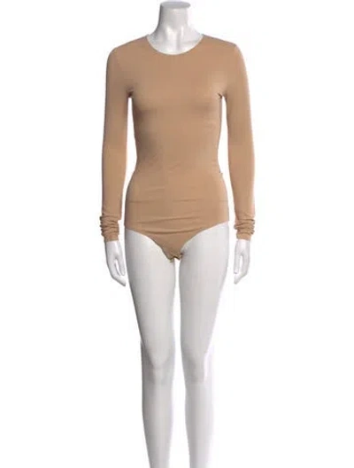 Pre-owned Maison Margiela 2021 Crew Neck Bodysuit In Neutral