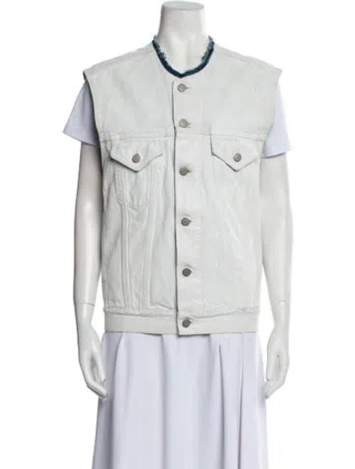 Pre-owned Maison Margiela 2021 Denim Jacket In White