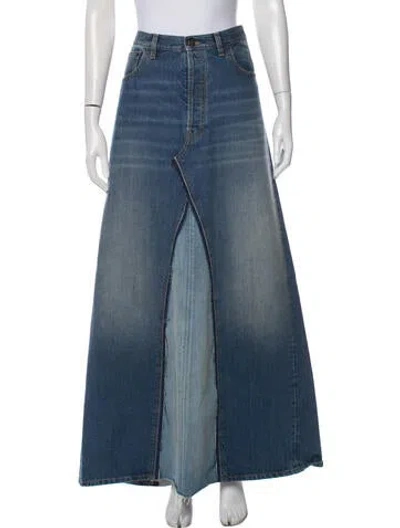 Pre-owned Maison Margiela 2021 Long Skirt In Blue