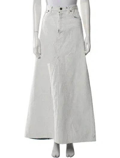 Pre-owned Maison Margiela 2021 Long Skirt In White