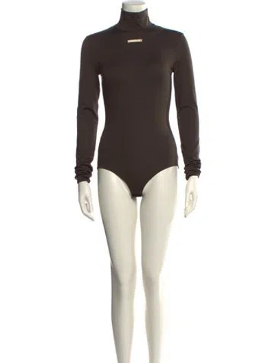 Pre-owned Maison Margiela 2021 Nylon Bodysuit In Brown