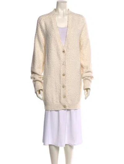 Pre-owned Maison Margiela 2021 V-neck Sweater In Neutral
