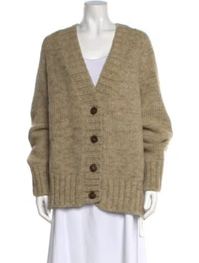 Pre-owned Maison Margiela 2021 V-neck Sweater In Neutral