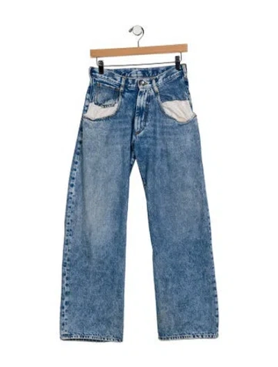 Pre-owned Maison Margiela 2021 Wide Leg Jeans In Blue