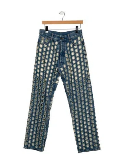 Pre-owned Maison Margiela 2021 Wide Leg Jeans In Blue