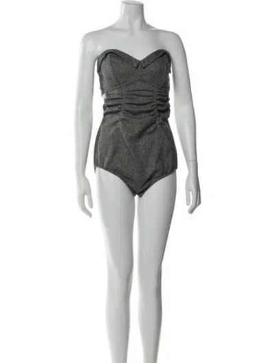 Pre-owned Maison Margiela 2022 Corset Bodysuit Bodysuit In Gray