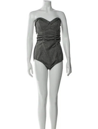 Pre-owned Maison Margiela 2022 Corset Bodysuit Bodysuit In Grey