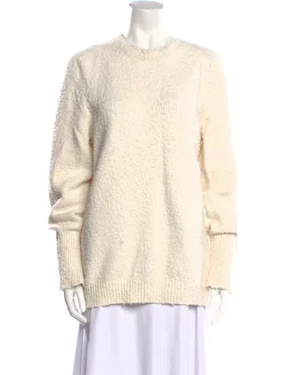 Pre-owned Maison Margiela 2022 Crewneck Pullover Sweater In White