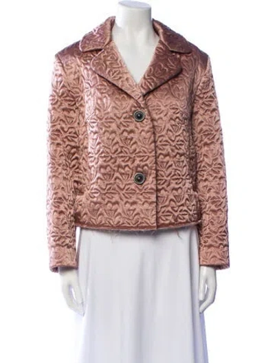 Pre-owned Maison Margiela 2022 Floral Print Blazer In Pink