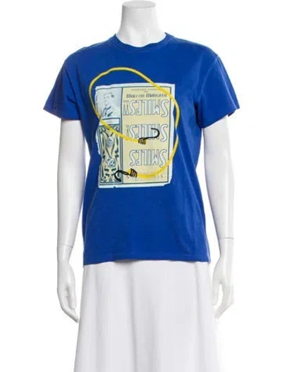 Pre-owned Maison Margiela 2022 Graphic Print T-shirt In Blue
