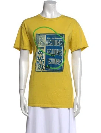 Pre-owned Maison Margiela 2022 Graphic Print T-shirt In Yellow