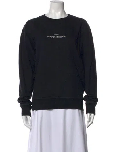 Pre-owned Maison Margiela 2022 Inverse Logo Sweater In Black