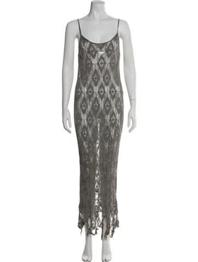 Pre-owned Maison Margiela 2022 Long Dress In Brown