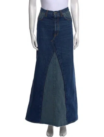 Pre-owned Maison Margiela 2022 Long Skirt In Blue