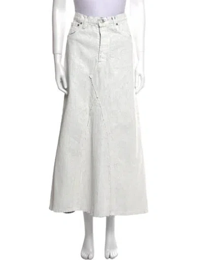 Pre-owned Maison Margiela 2022 Long Skirt In White
