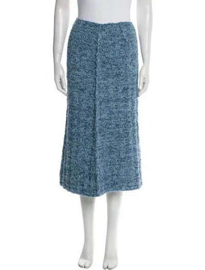 Pre-owned Maison Margiela 2022 Midi Length Skirt W/ Tags In Blue
