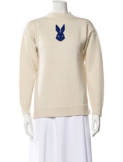 Pre-owned Maison Margiela 2022 Mock Neck Sweater In Neutral