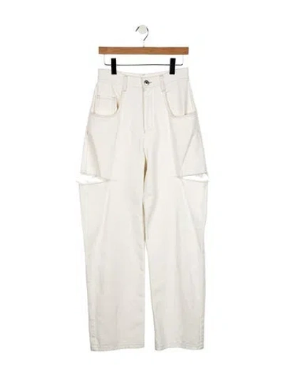 Pre-owned Maison Margiela 2022 Straight Leg Jeans In White