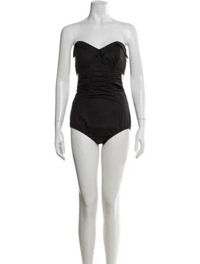 Pre-owned Maison Margiela 2022 Strapless Bodysuit In Brown