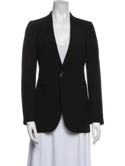 Pre-owned Maison Margiela 2022 Virgin Wool Blazer In Black