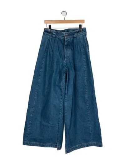 Pre-owned Maison Margiela 2022 Wide Leg Jeans In Blue